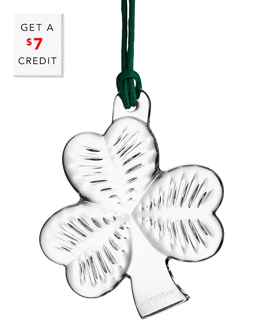 Waterford Mini Shamrock Ornament In Clear