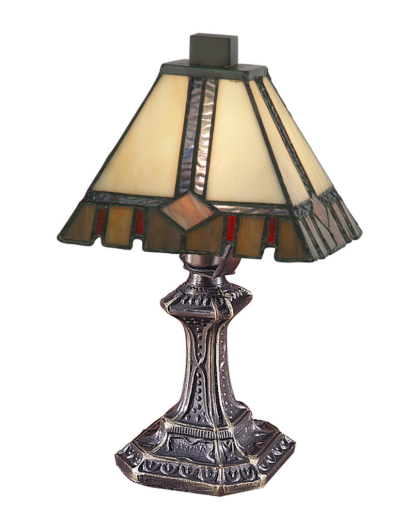 Dale Tiffany Castle Cut Accent Table Lamp In Multi