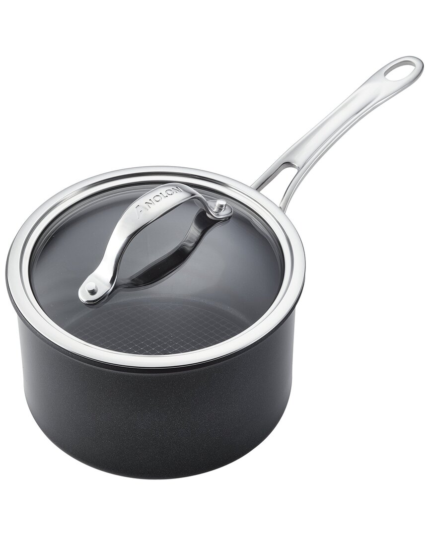 Anolon X Hybrid Nonstick Induction Saucepan With Lid In Grey