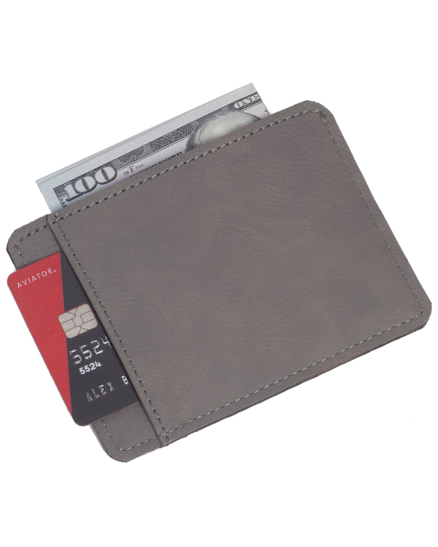 Bey-berk Dnu Unprofitable  Credit Card Holder In Gray