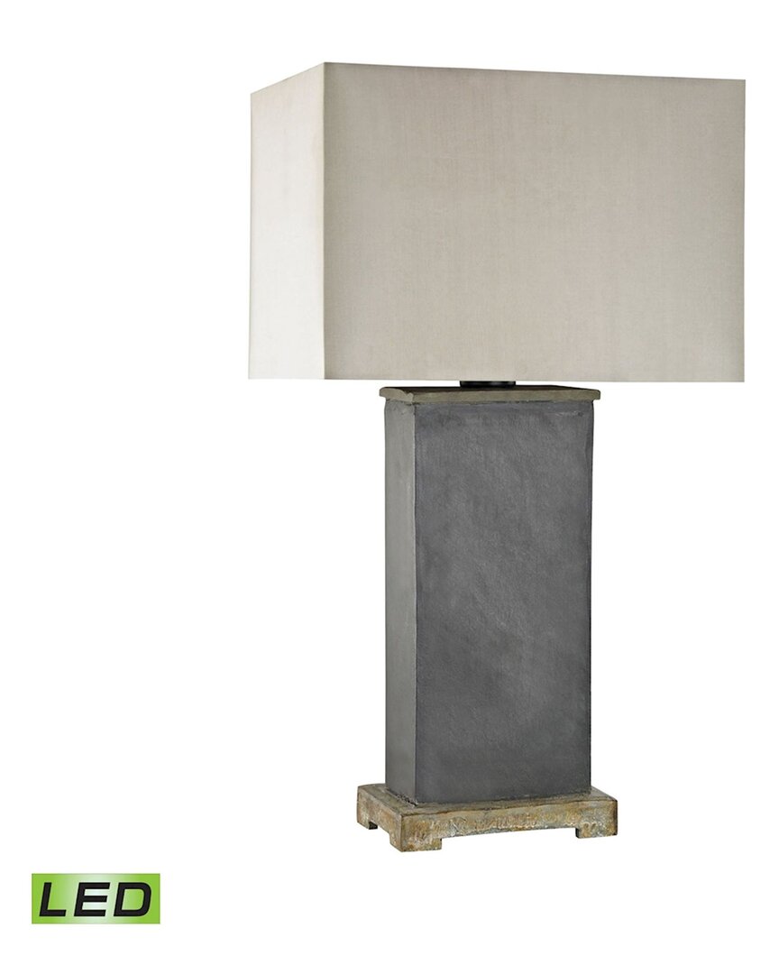 Artistic Home & Lighting Artistic Home Elliot Bay 28'' High 1-light Outdoor Table Lamp In Gray