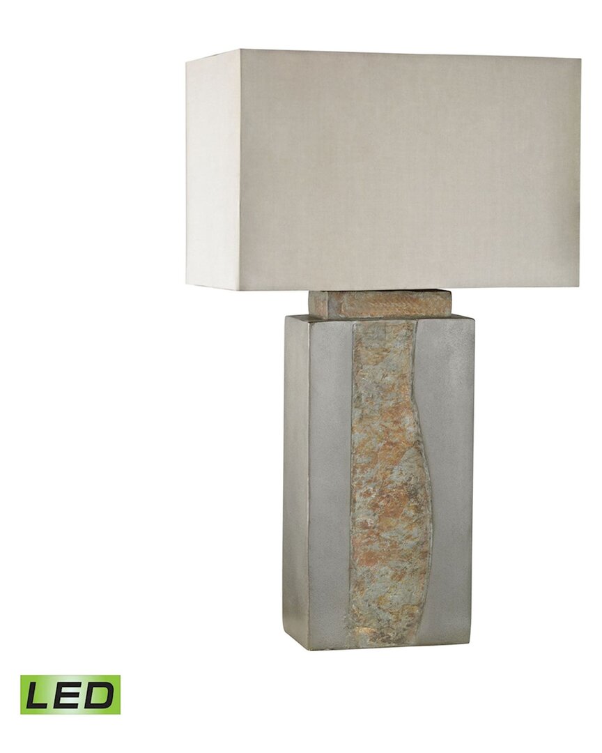 Artistic Home & Lighting Artistic Home Musee 32'' High 1-light Outdoor Table Lamp In Gray