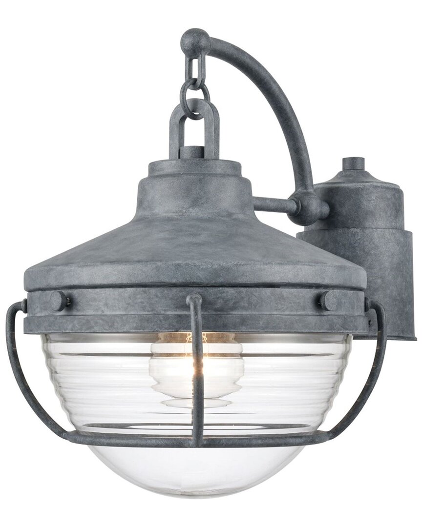 Artistic Home & Lighting Artistic Home Eastport 12in High 1-light Outdoor Post Light In Silver