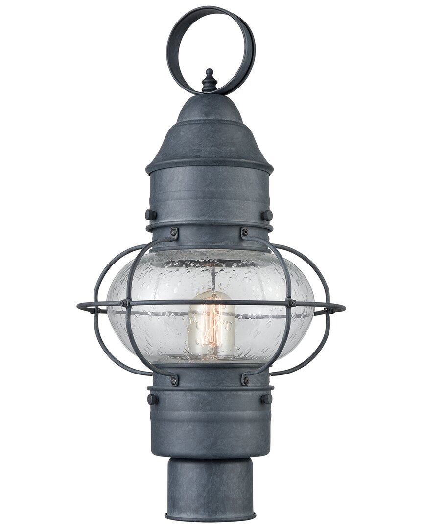 Artistic Home & Lighting Artistic Home Onion 19'' High 1-light Outdoor Post Light In Silver