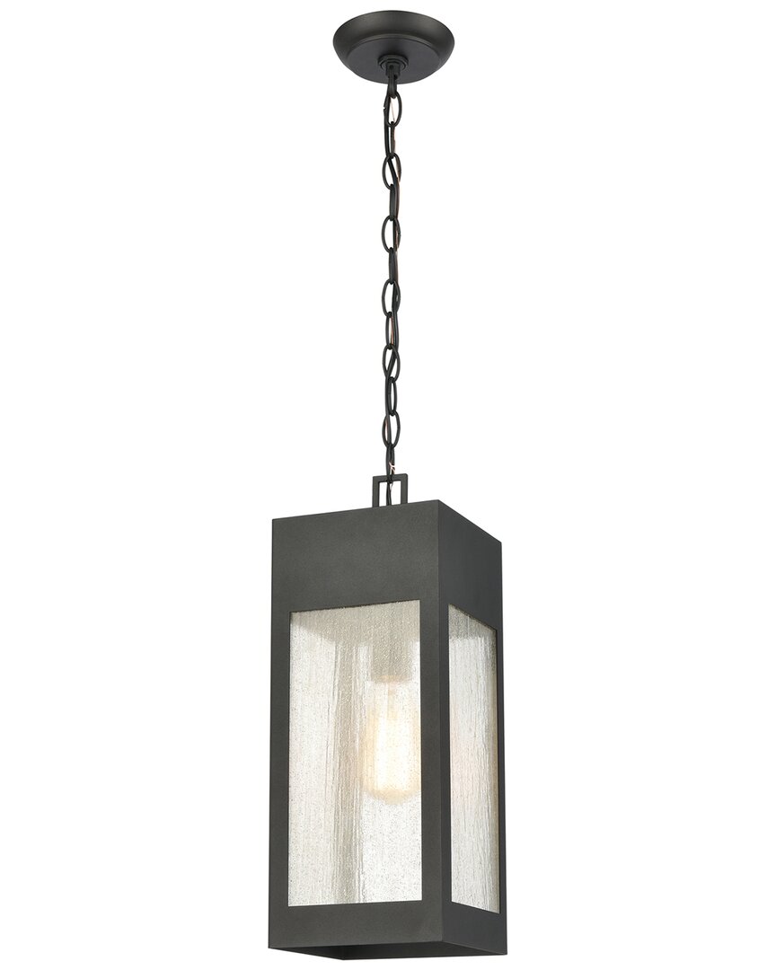 Artistic Home & Lighting Artistic Home Angus 7in Wide 1-light Outdoor Pendant In Grey