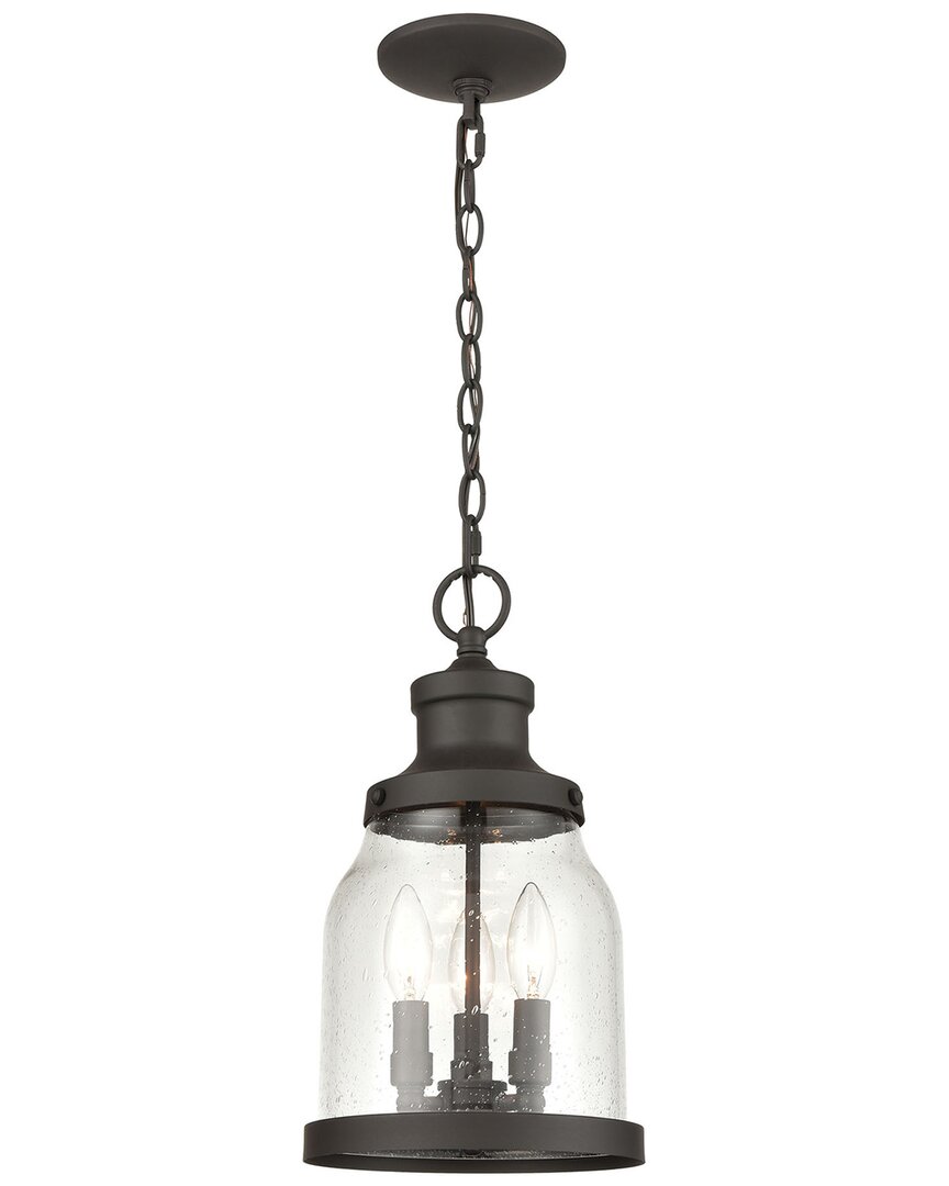 Artistic Home & Lighting Artistic Home Renford 8'' Wide 3-light Outdoor Pendant In Gold
