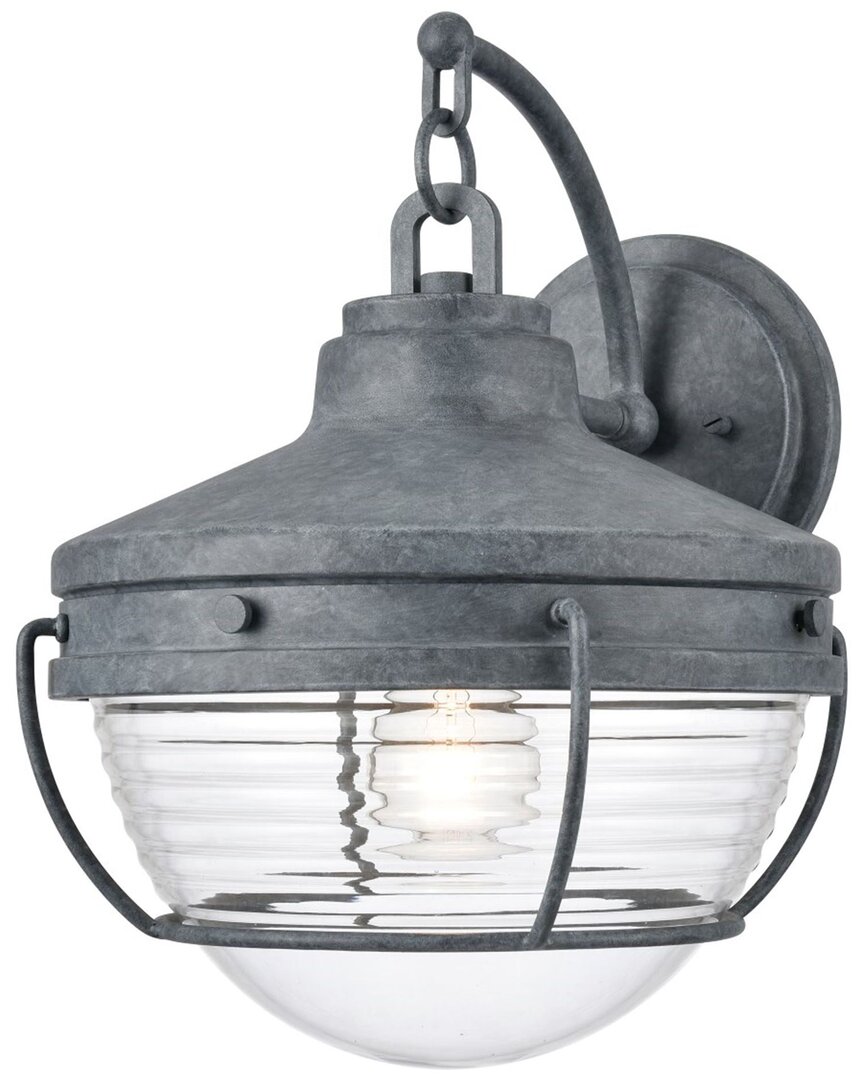 Artistic Home & Lighting Artistic Home Eastport 14'' High 1-light Outdoor Sconce In Silver
