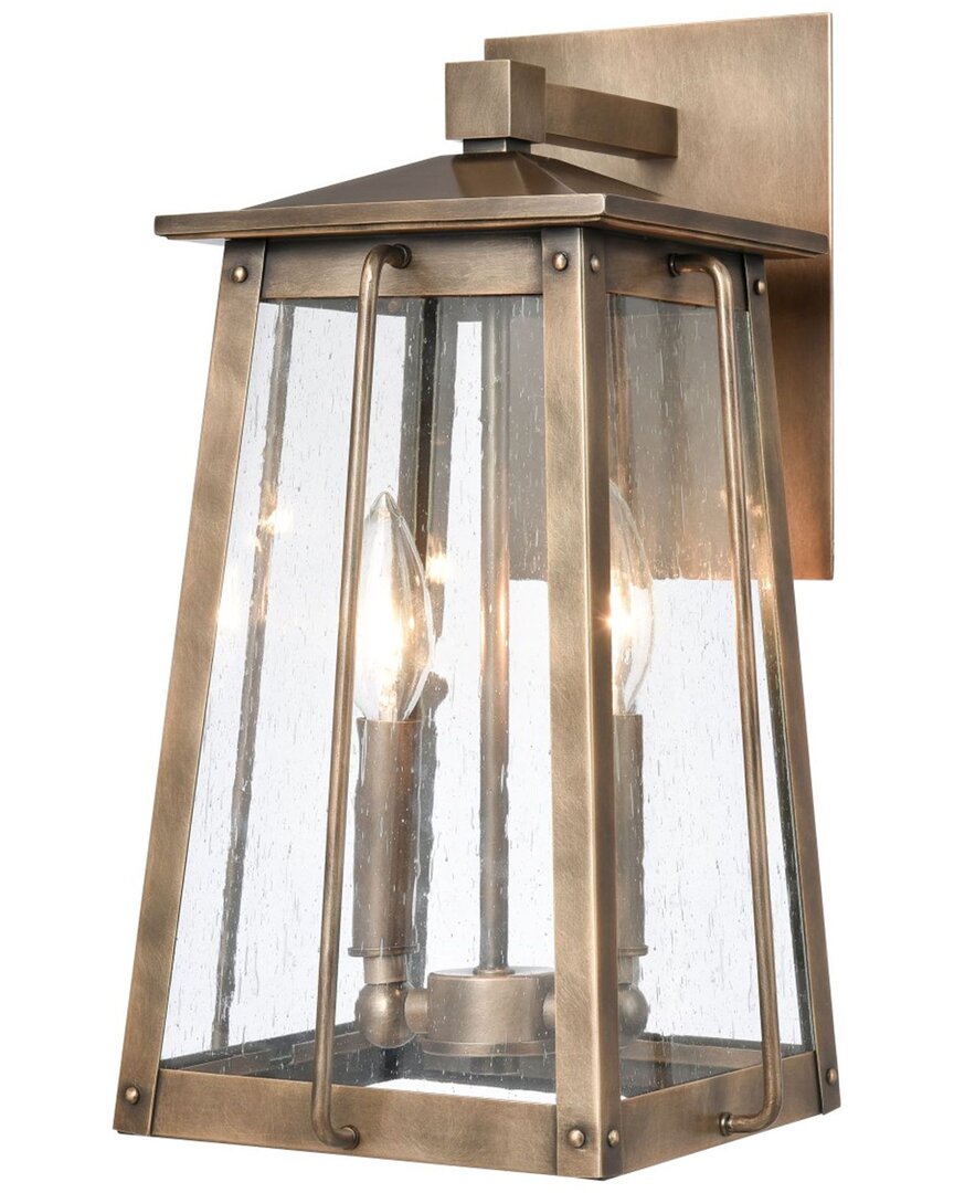 Artistic Home & Lighting Artistic Home Kirkdale 15'' High 2-light Outdoor Sconce In Gold