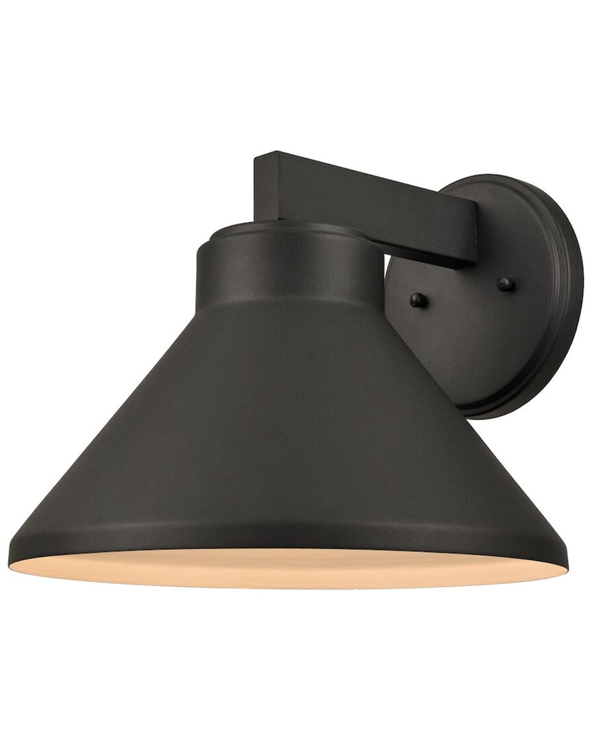 Artistic Home & Lighting Thane 10in High 1-light Outdoor Sconce In Black