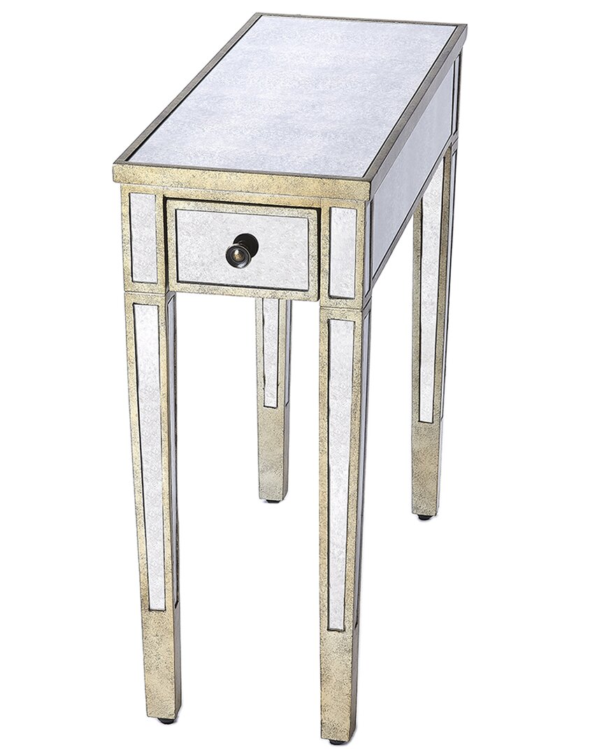 Butler Specialty Company Katarina Mirrored Chairside Table In Silver