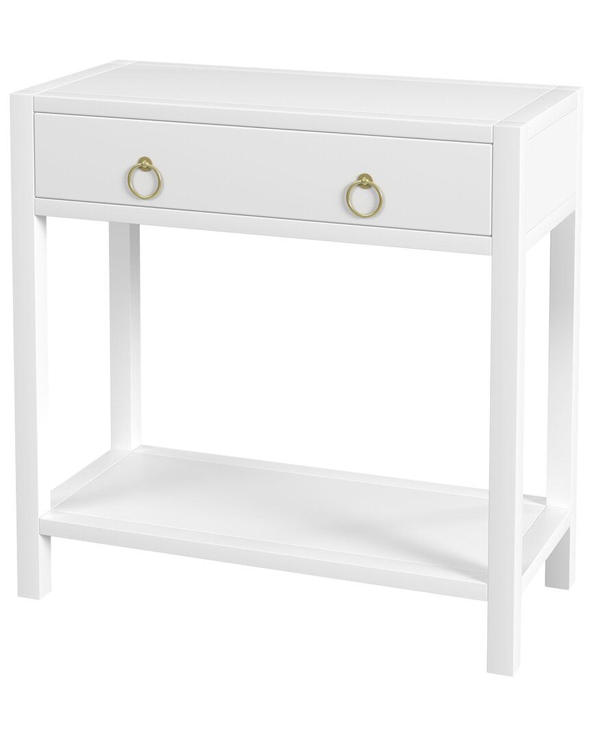 Butler Specialty Company Lark 30in Wood 1-drawer Nightstand In White