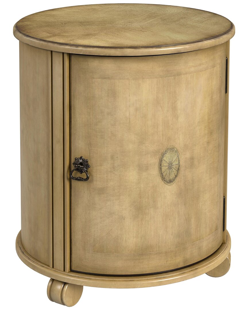 Butler Specialty Company Lawrie Drum End Table In Beige