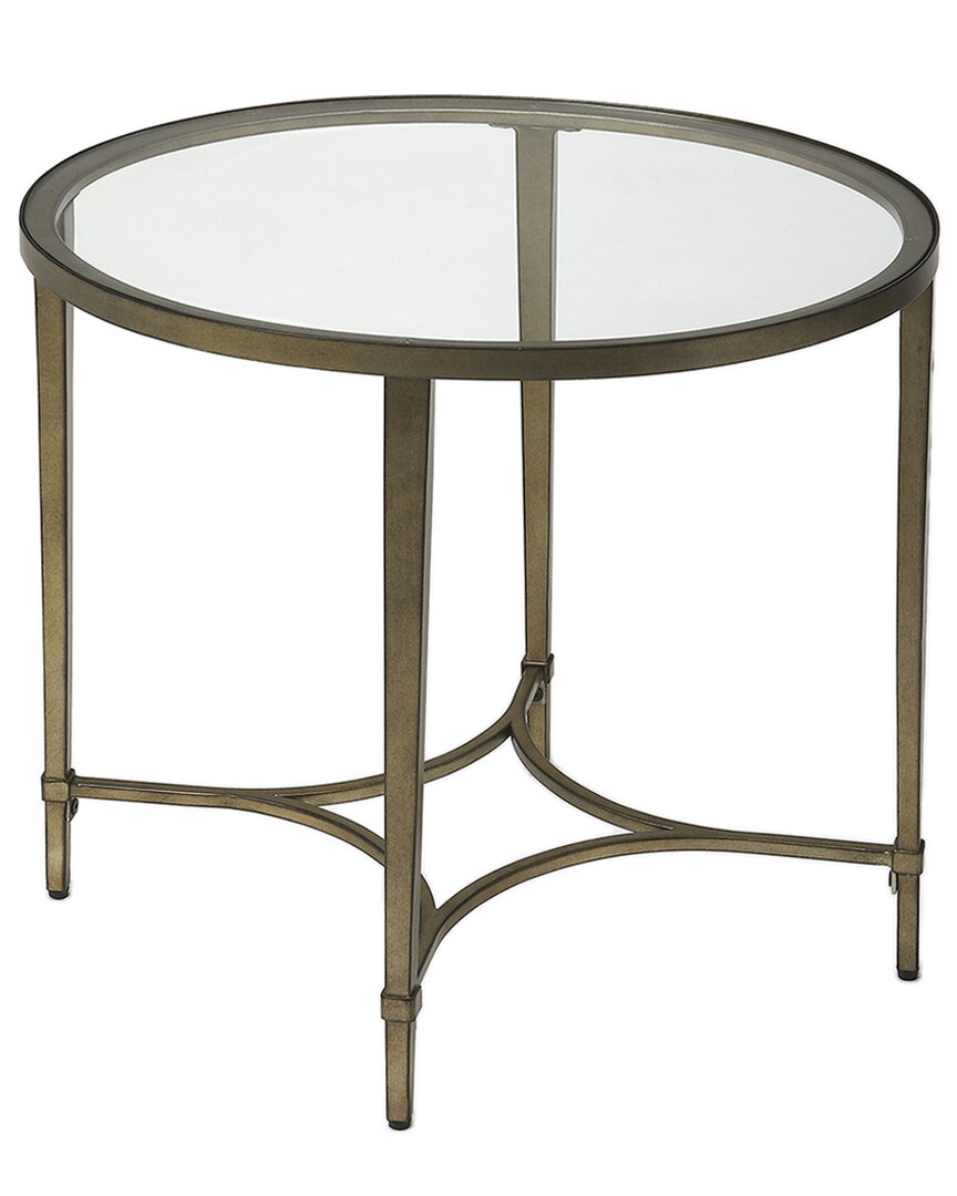 Butler Specialty Company Monica Oval End Table In Gold