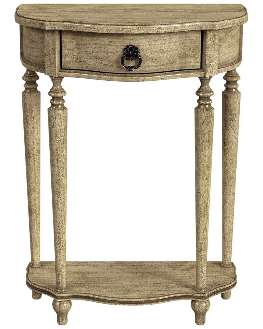 Butler Specialty Company Ashby Demilune Console Table With Storage In Beige