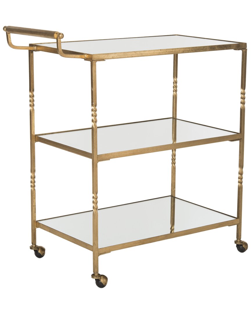 Safavieh Aurelius Bar Cart In Gold