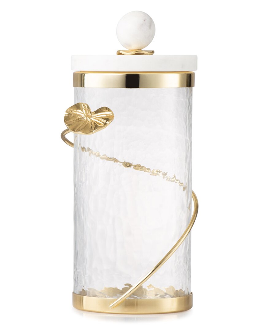 Alice Pazkus Heart Canister With Marble Lid In Gold ModeSens