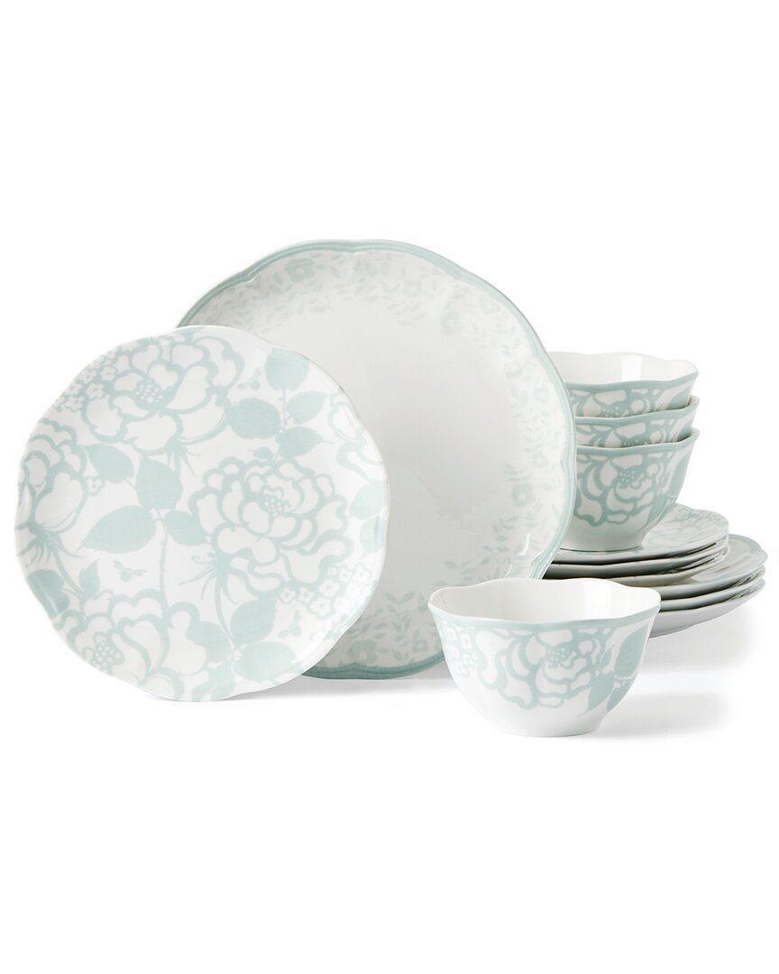 Lenox 12-piece Butterfly Meadow Cottage Dinnerware Set In White