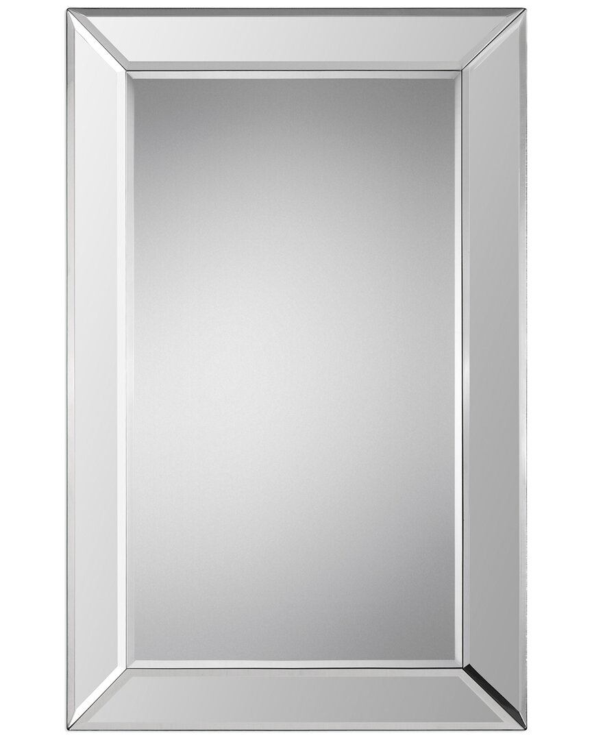 Hewson Mirror With Beveled Panels In Silver