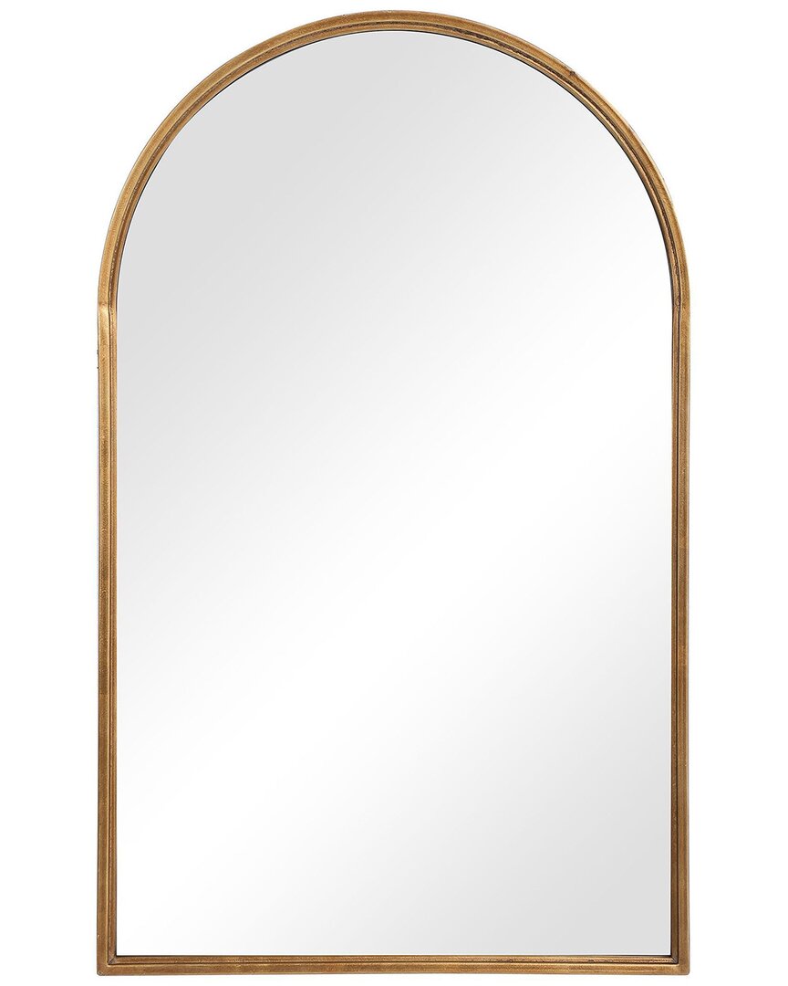 Hewson Lightly Antiqued Gold Leaf Mirror