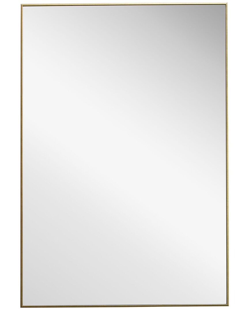 Hewson Plain Mirror With Gold Finish