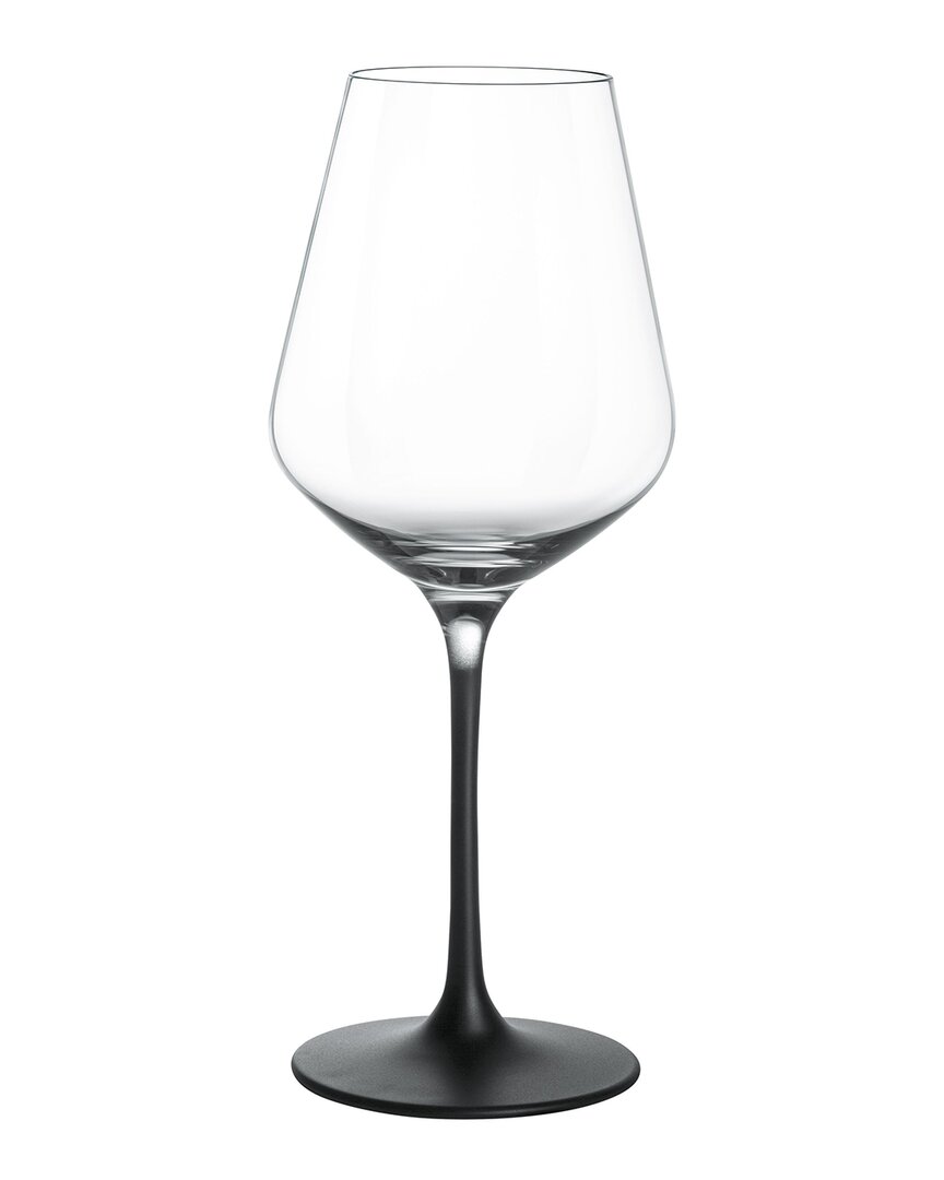 Villeroy & Boch Manufacture Rock White Wine Goblet Set Of 4 In Clear