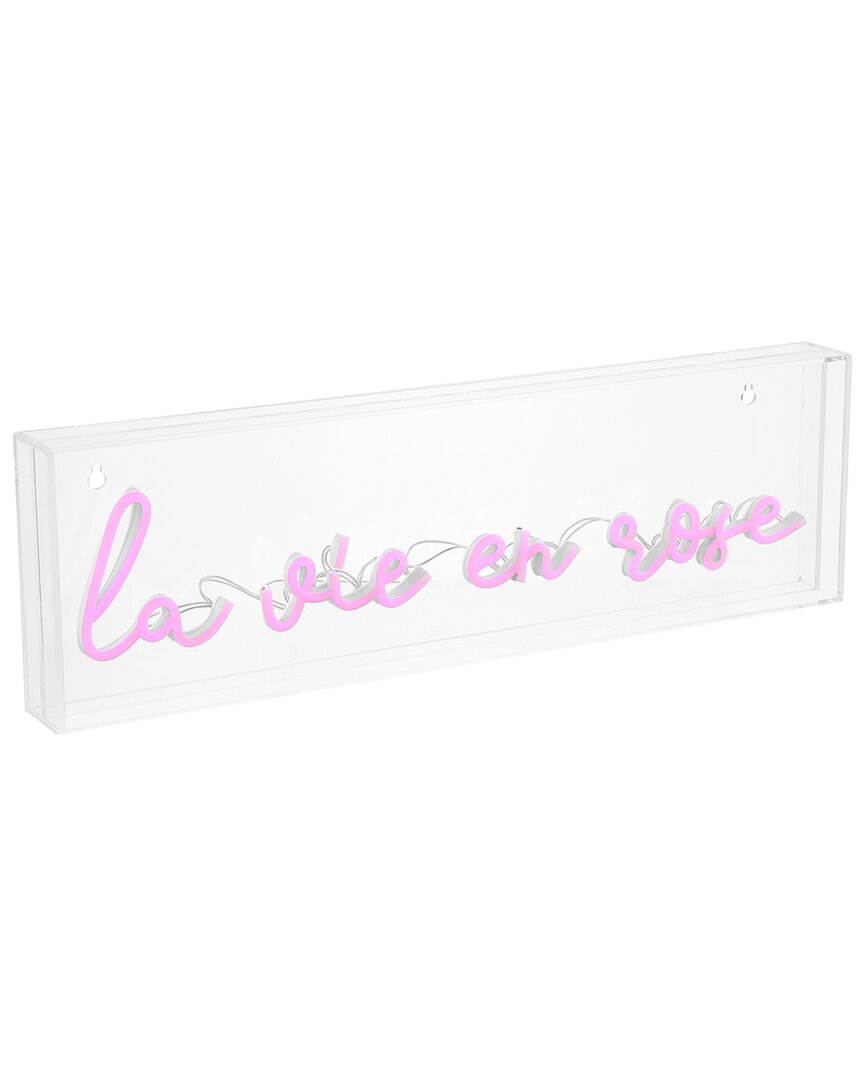 Jonathan Y La Vie En Rose Contemporary Glam Acrylic Neon Lighting