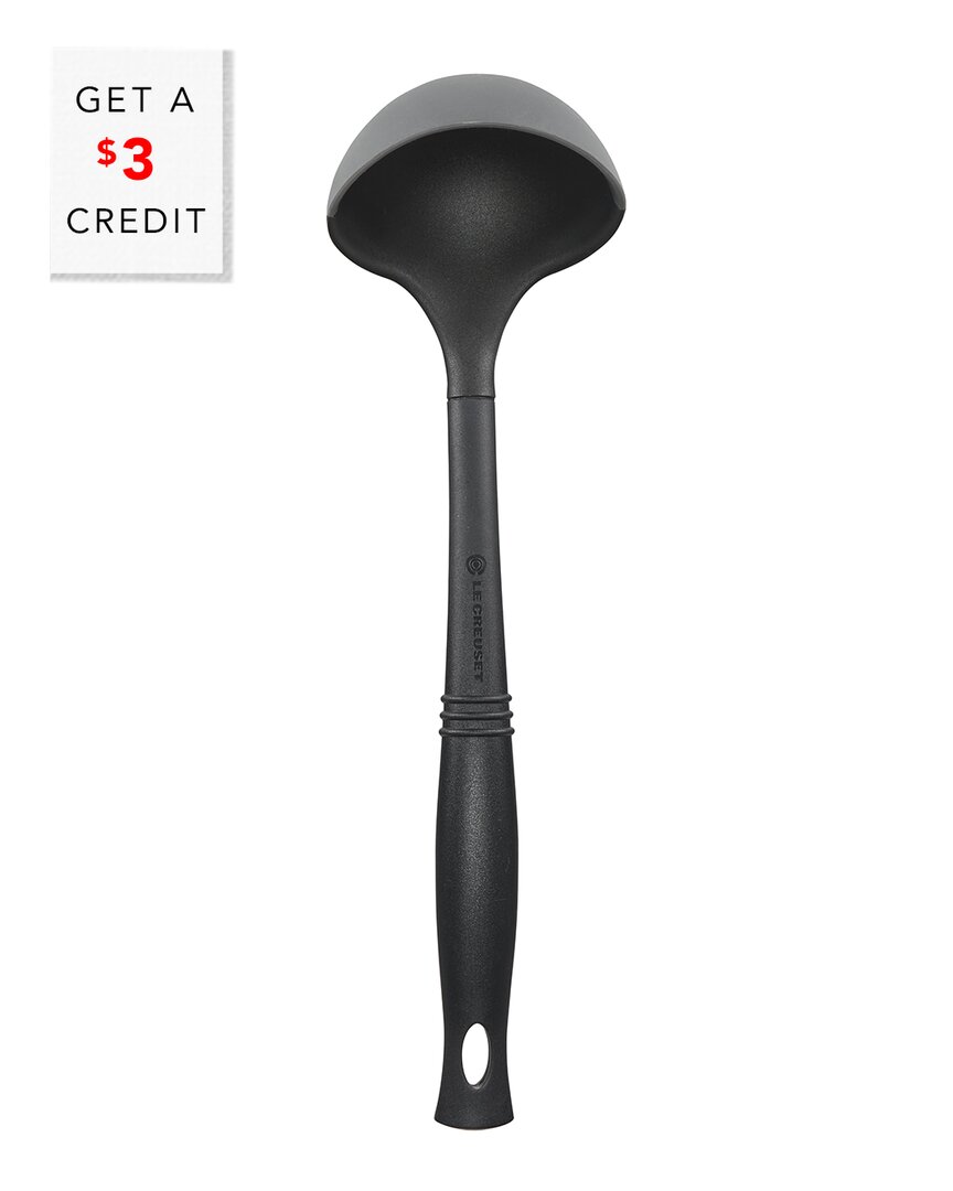 Le Creuset Oyster Revolution Bi-material Ladle With $3 Credit In Grey