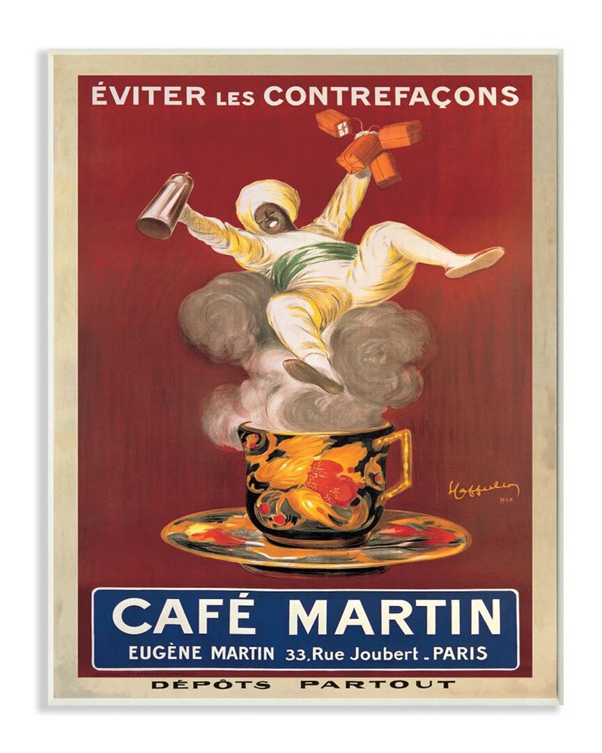 Stupell Cafe Martin Vintage Poster Design Wall Art