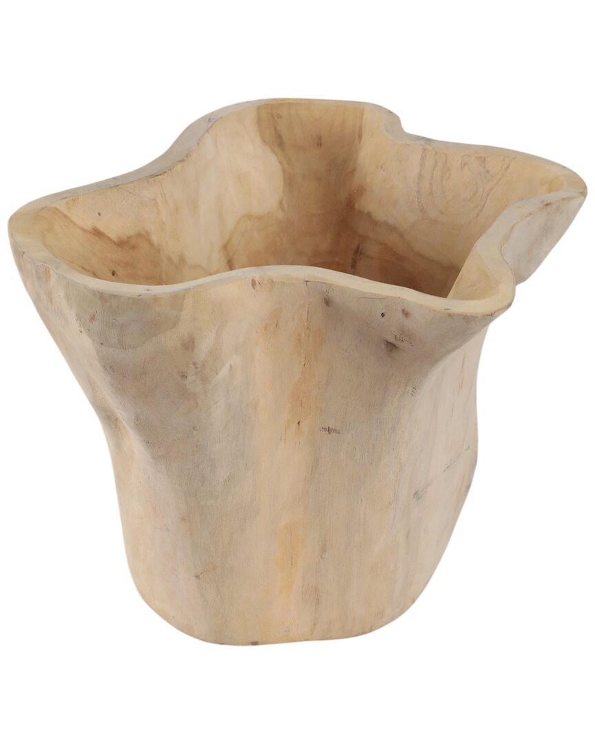 Sagebrook Home 13 Teak Root Bowl In Neutral