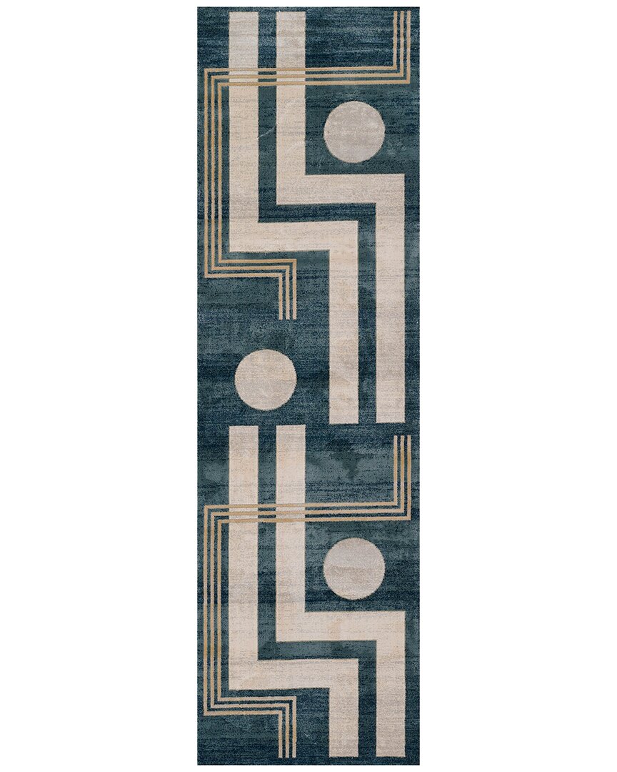 Ecarpet Edition Contemporary Runner Rug In Multi