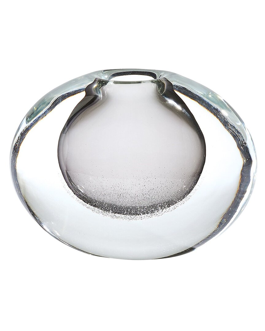Global Views Micro Bubble Vase In Grey