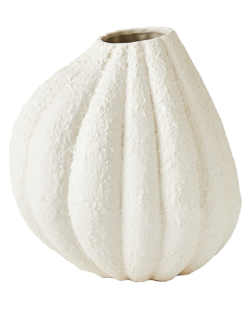 Global Views Glow Vase In White