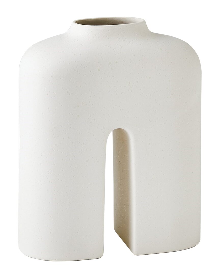 Global Views Guardian Vase In White