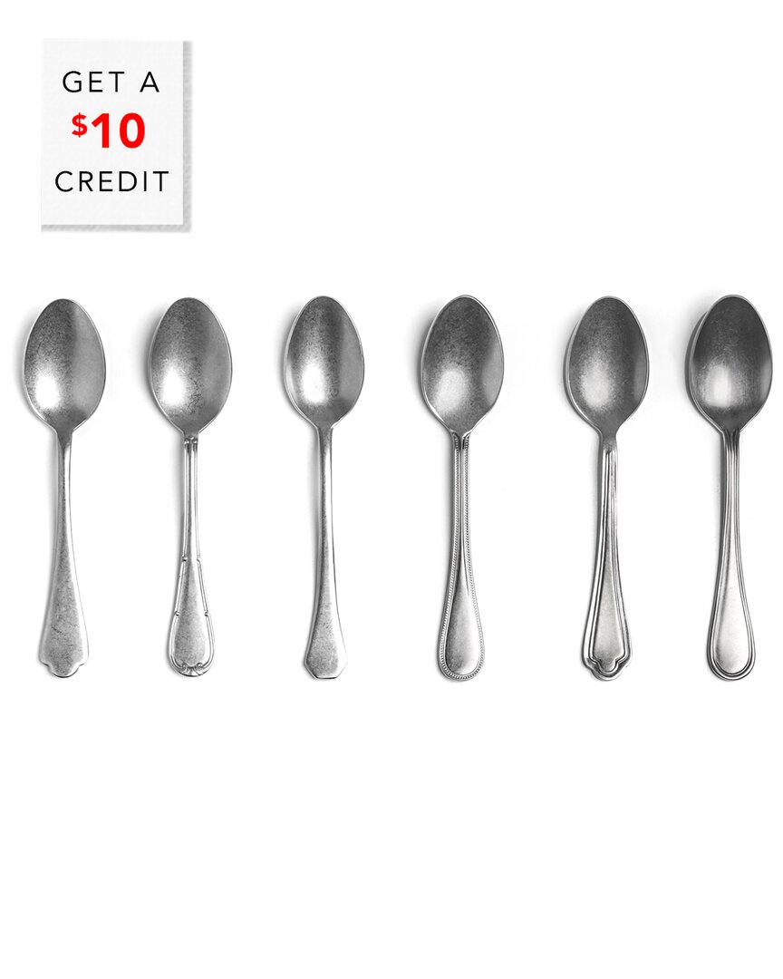 Mepra Original Vintage 6pc Coffee Spoon Set With $10 Credit