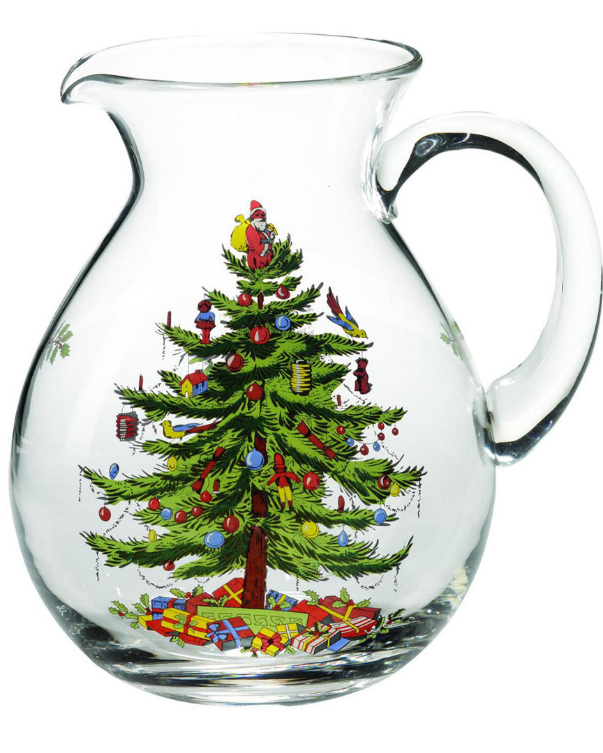 Spode Christmas Tree Glass Pitcher