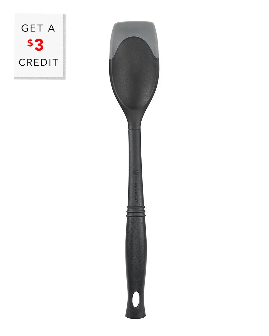 Le Creuset Oyster Revolution Bi-material Saute Spoon With $3 Credit In Grey