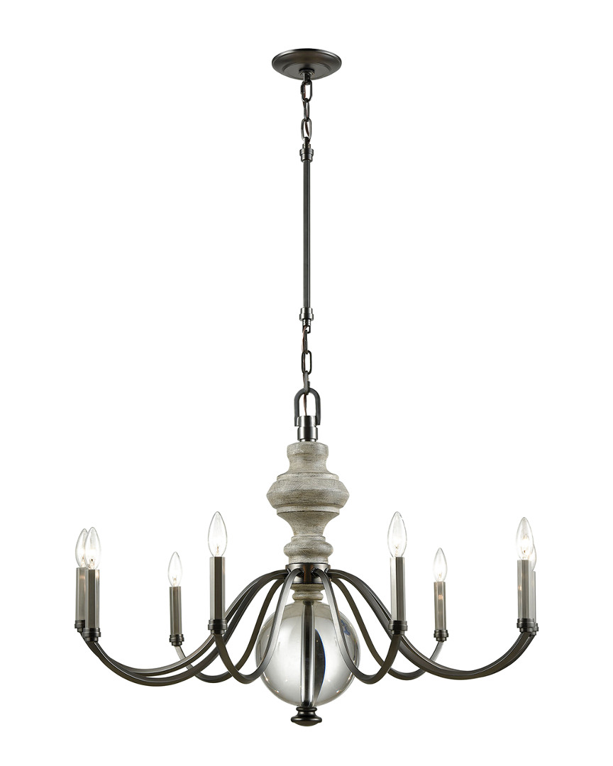 Artistic Home & Lighting Neo Classica 9-light Chandelier In Black