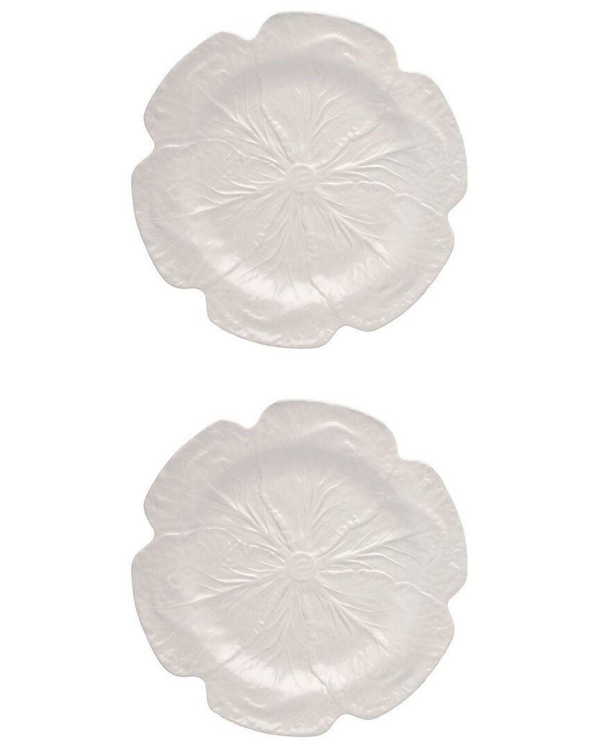 Bordallo Pinhiero Bordallo Pinheiro Set Of 2 Cabbage Charger Plates