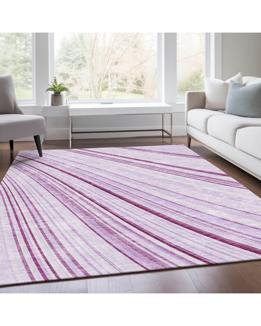 Addison Rugs Premium Washable Area Rug In Purple