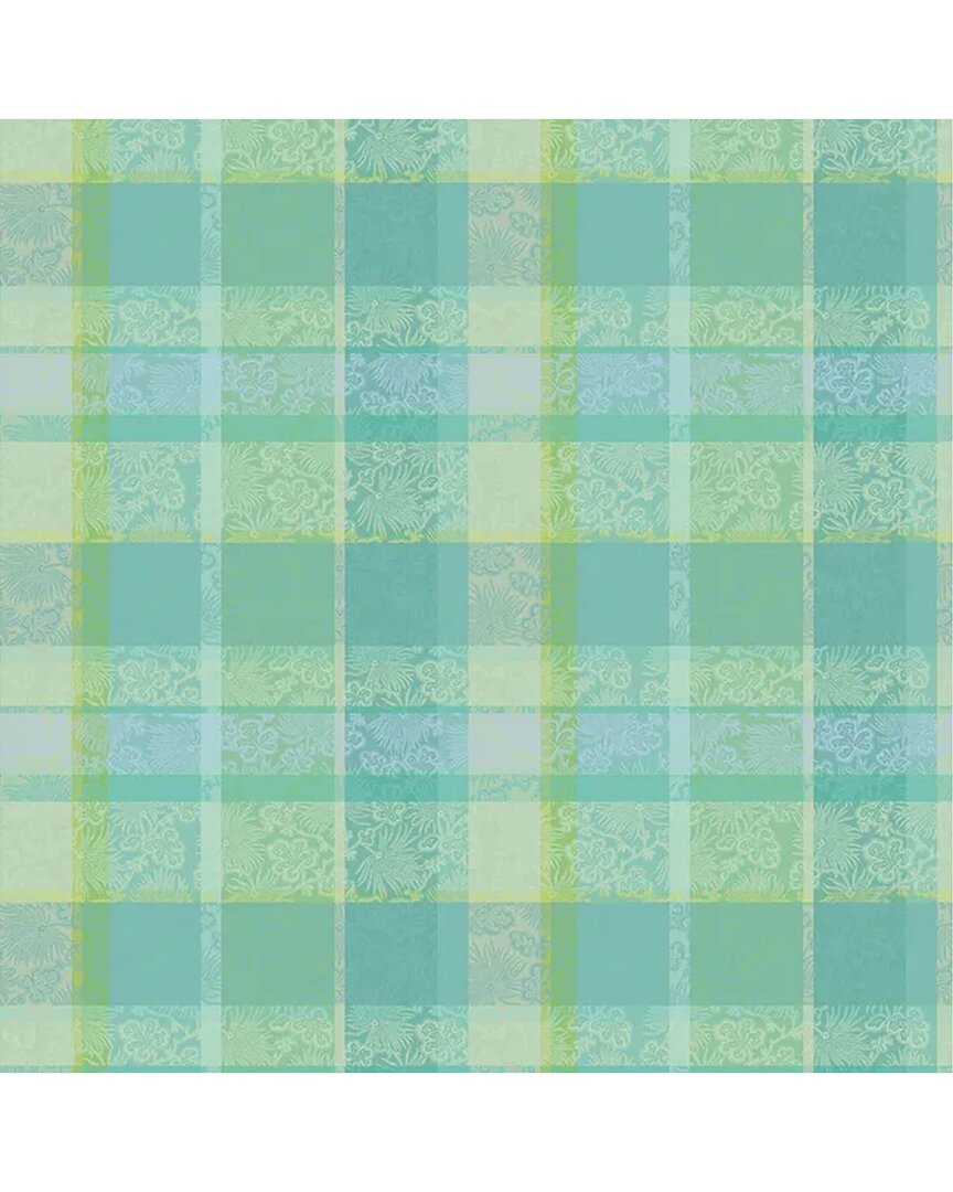 Garnier Thiebaut Mille Venusta Aqua Round French Tablecloth