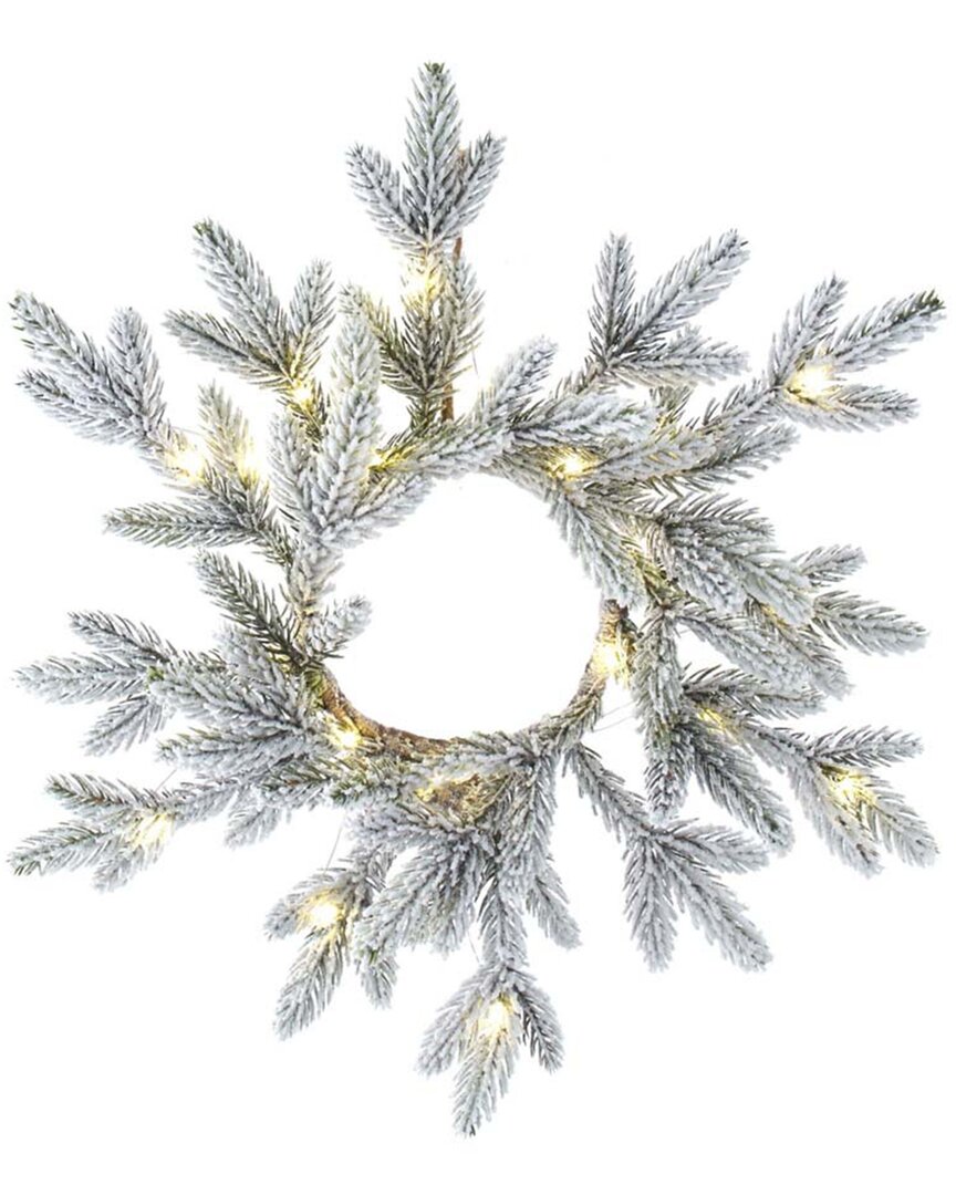 Kurt Adler 18in Flocked Pine Wreath