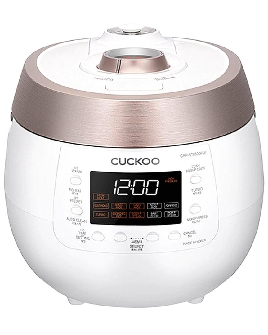 Cuckoo 6-cup Twin Pressure Rice Cooker In White