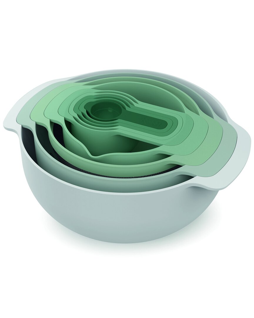 Shop Joseph Joseph Nest 9pc Food Preparation Set In Green