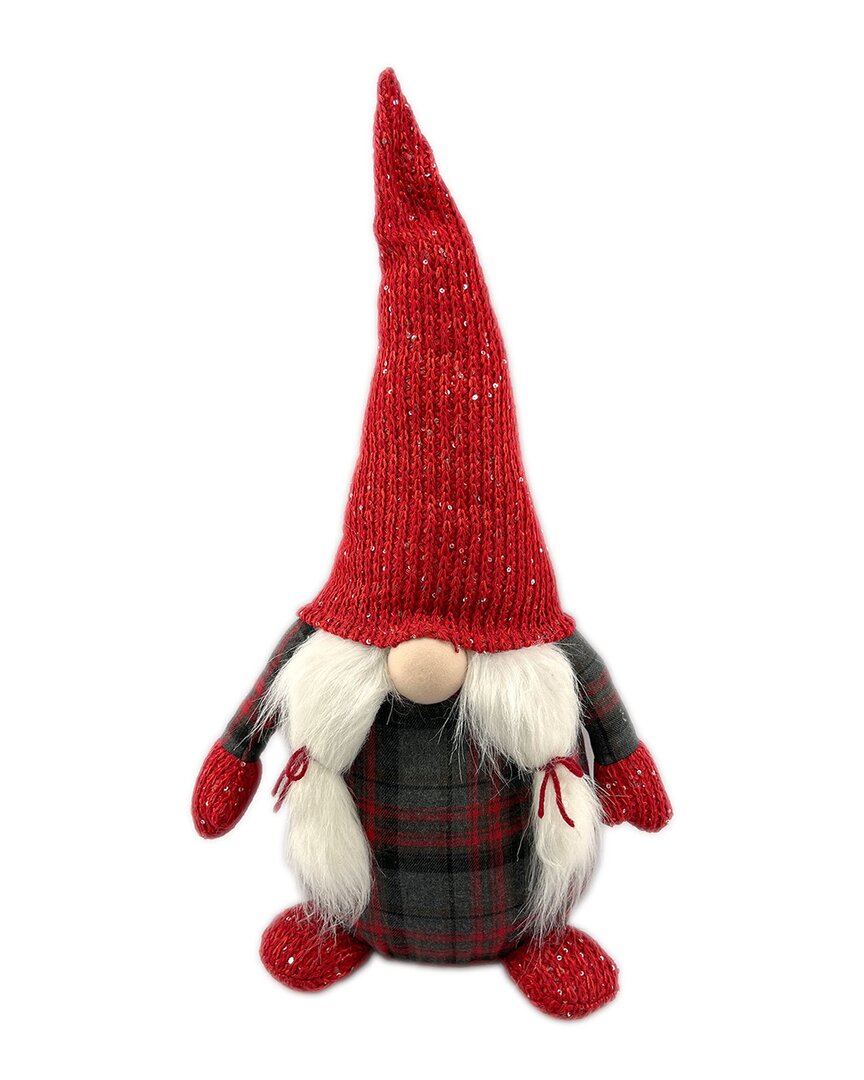 G.t. Direct Corporation Gt Direct 22in Girl Gnome With Led Lights In Red