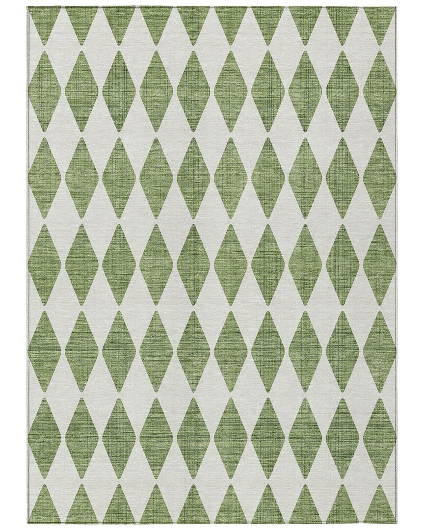 Addison Rugs Chantille Polyester Indoor/outdoor Washable Rug In Green