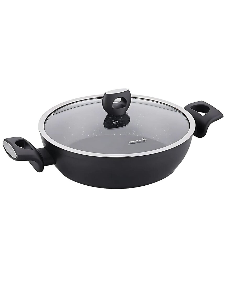 Korkmaz Nora Granita Low Casserole 24x5.8 In Black
