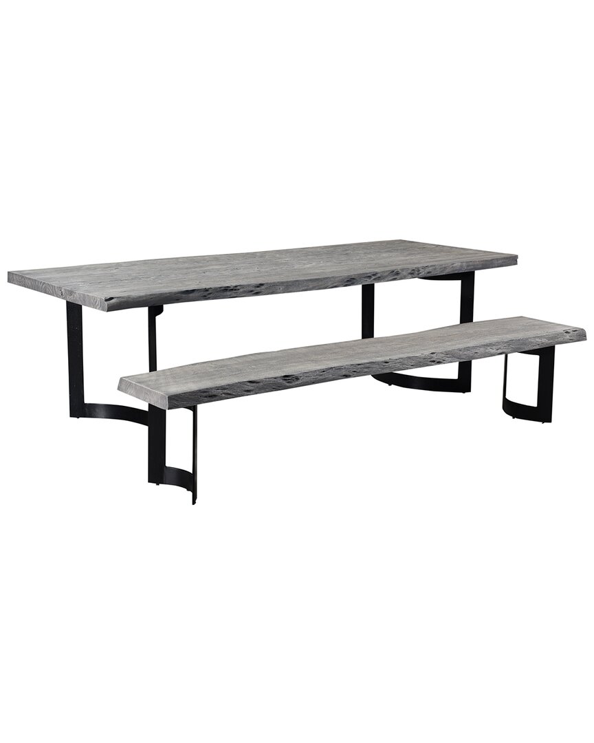 Moe's Home Collection Bent Dining Table In Grey