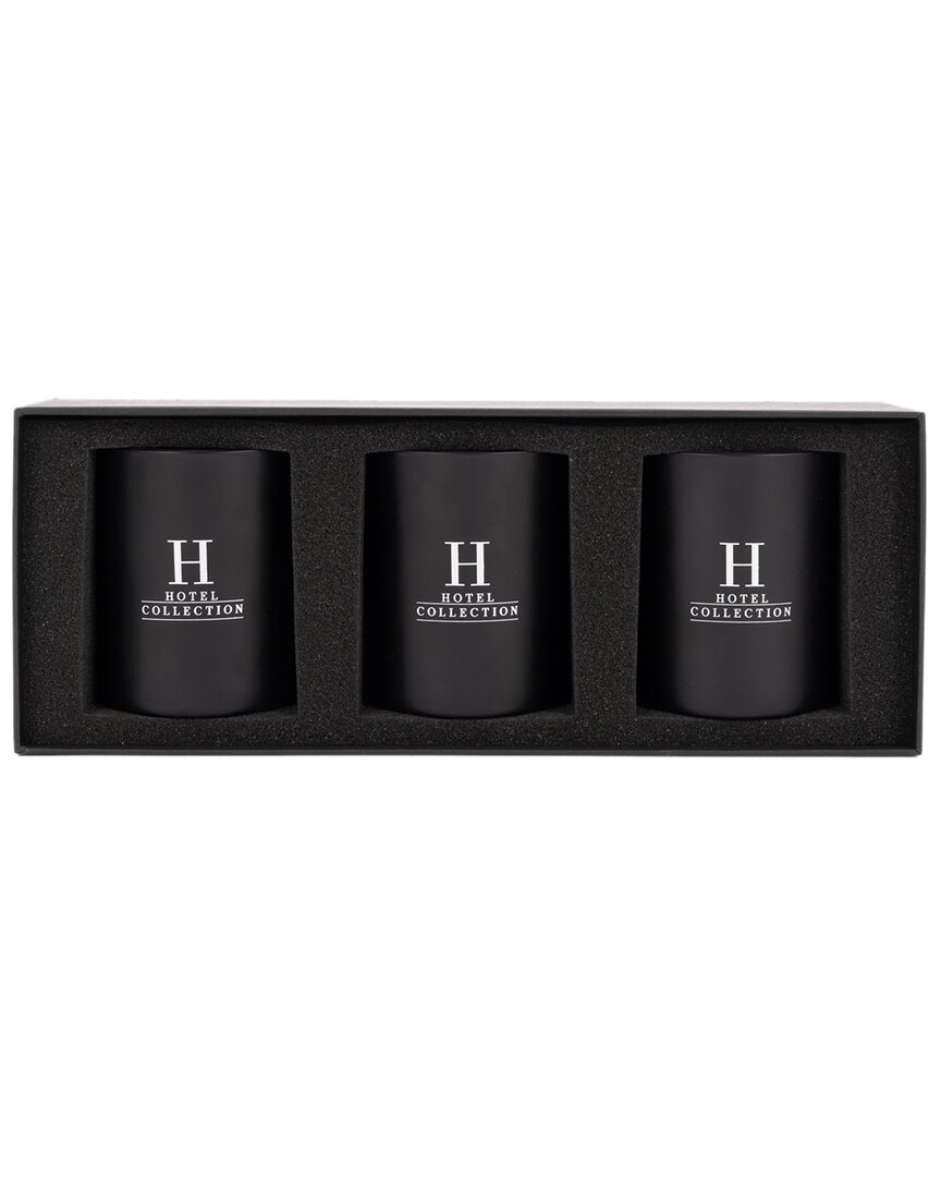 Hotel Collection Candle Trio Gift Set B In Black