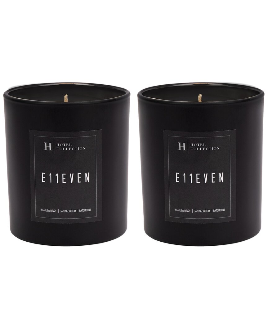 Hotel Collection E11even Candle Duo Set In Black