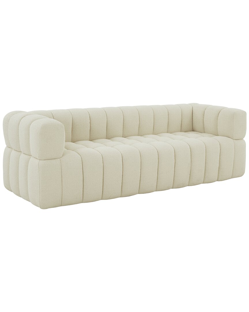 Safavieh Couture Calyna Channel Tufted Sofa In White